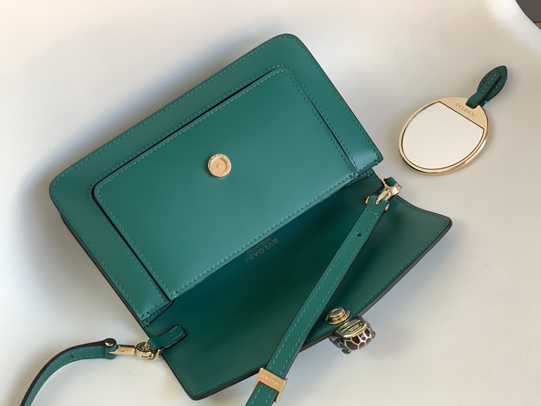 Bvlgari Serpenti Forever East-west Shoulder Bag Green